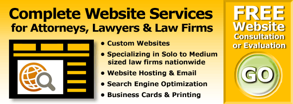 Custom website design for Attorneys and Lawyers Graphic